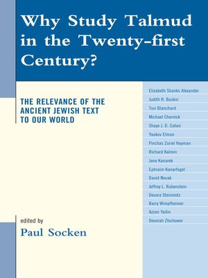 cover image of Why Study Talmud in the Twenty-First Century?